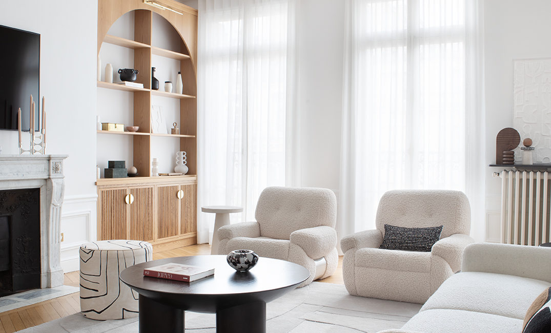 architecture d'intérieur et décoration appartement haussmannien paris