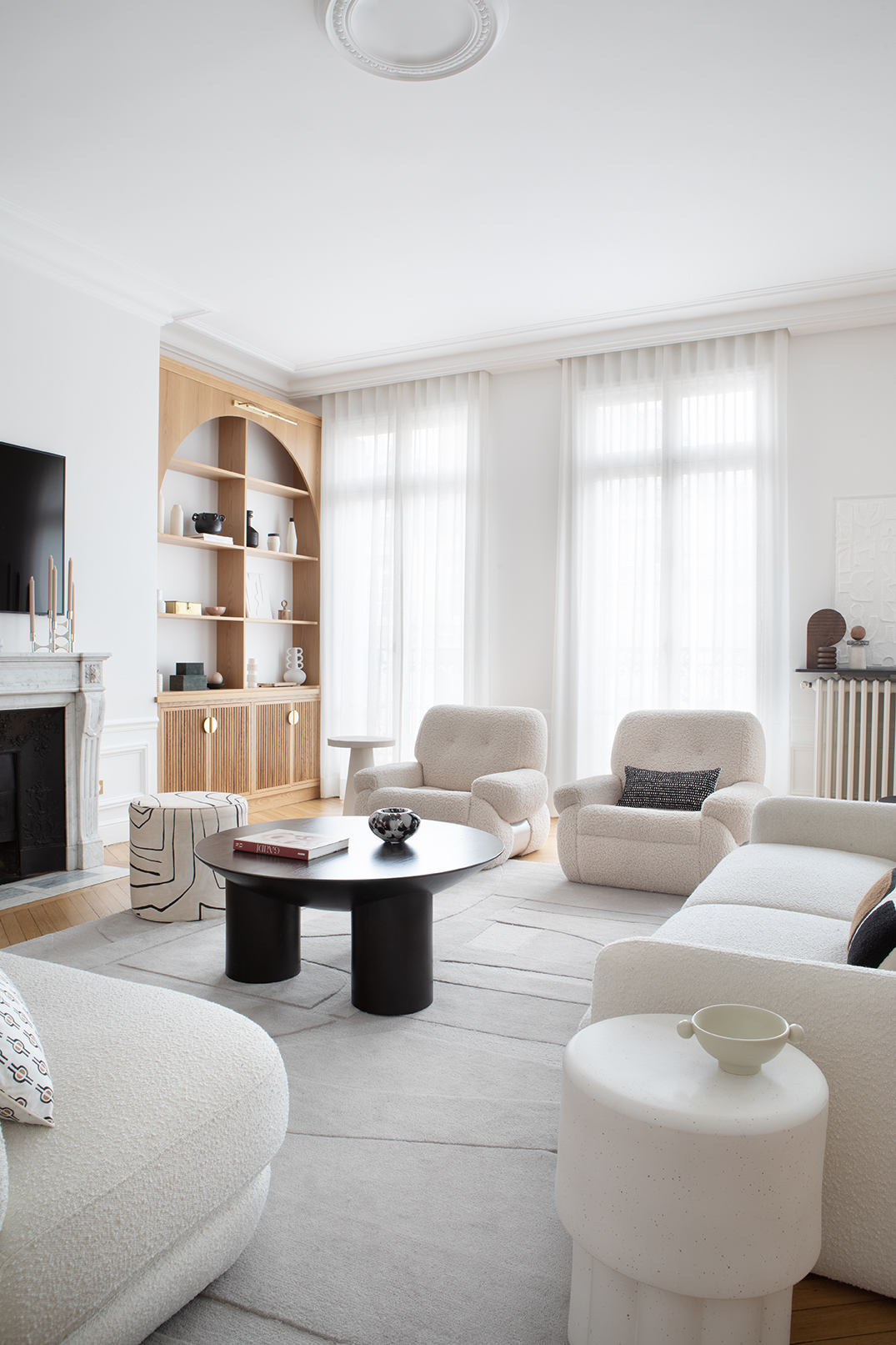 architecture d'intérieur et décoration appartement haussmannien paris